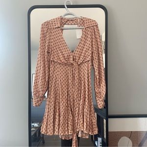 Free People Geometric Pattern Xs Mini Dress